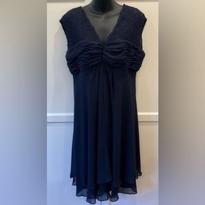 Hayley Mathews Formal Navy Blue Dress Size 14